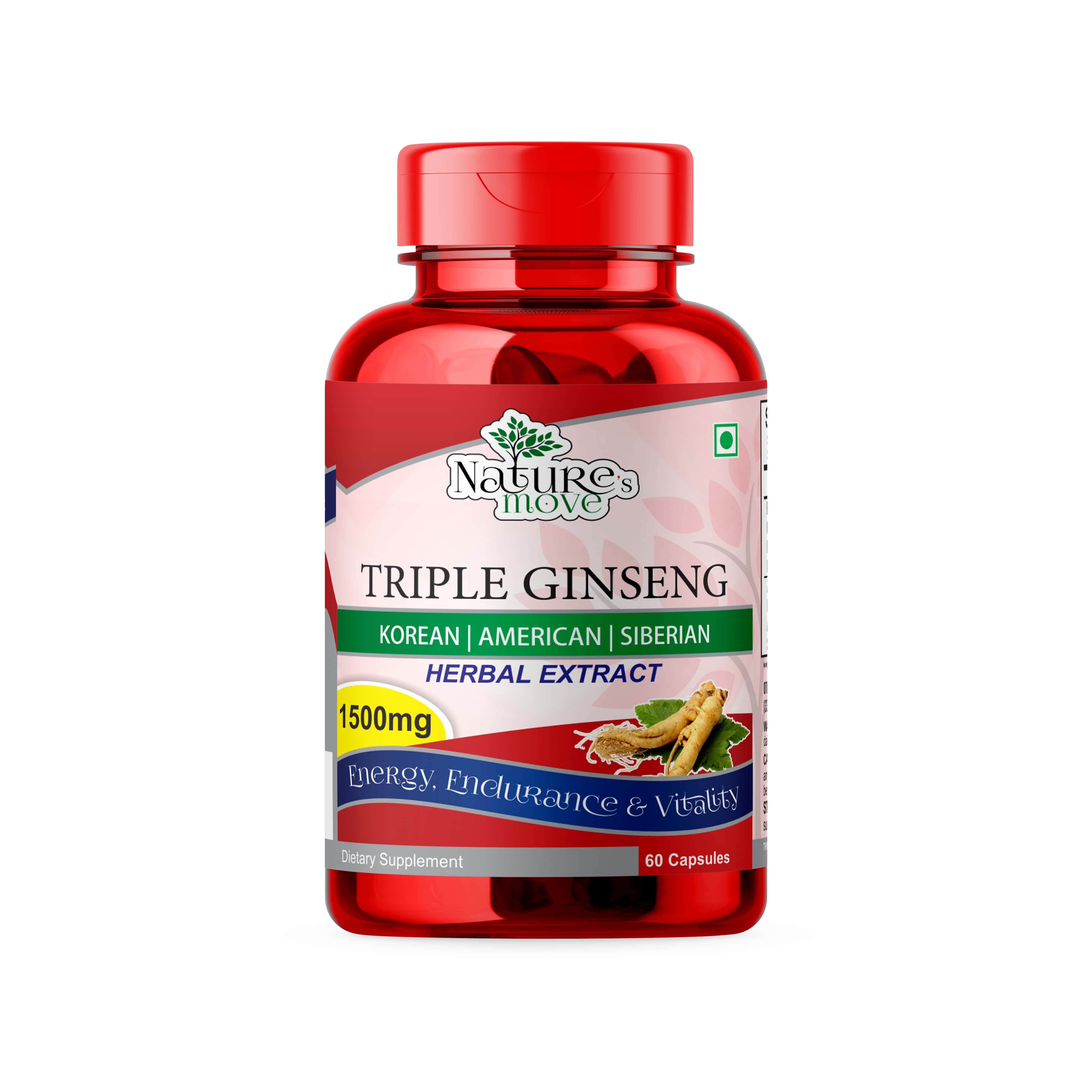 Nature's Move Triple Ginseng 1500mg 